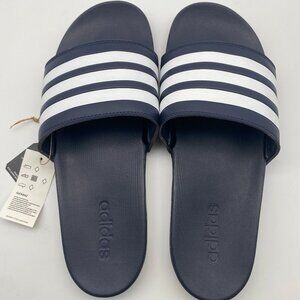 ADIDAS ADILETTE COMFORT SLIDES LEGEND INK / WHITE US MEN'S SIZE 13